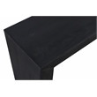 Goliath Console Table in Modern Charcoal Gray Finish on Mango Solid Wood