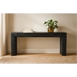Goliath Console Table in Modern Charcoal Gray Finish on Mango Solid Wood