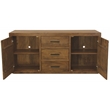 Imperial Sideboard 3-Drawer 2-Door in Transitional Chestnut Finish on Solid Wood
