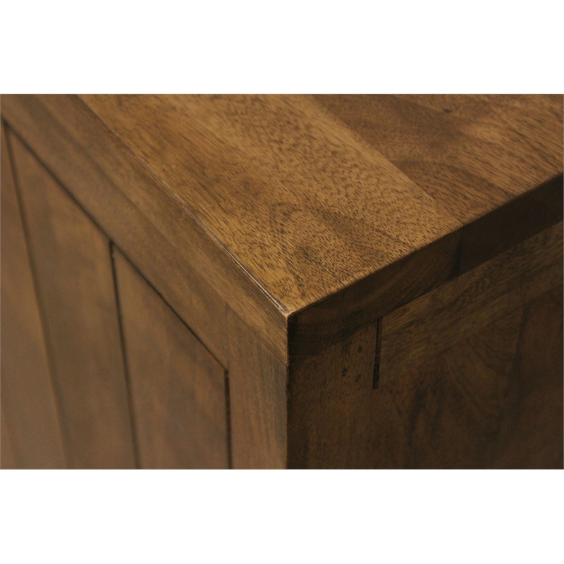Imperial Sideboard 3-Drawer 2-Door in Transitional Chestnut Finish on Solid Wood