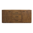 Imperial Sideboard 3-Drawer 2-Door in Transitional Chestnut Finish on Solid Wood