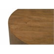 Flagstaff Round Cocktail Table in Modern Spice Tan Finish on Solid Wood