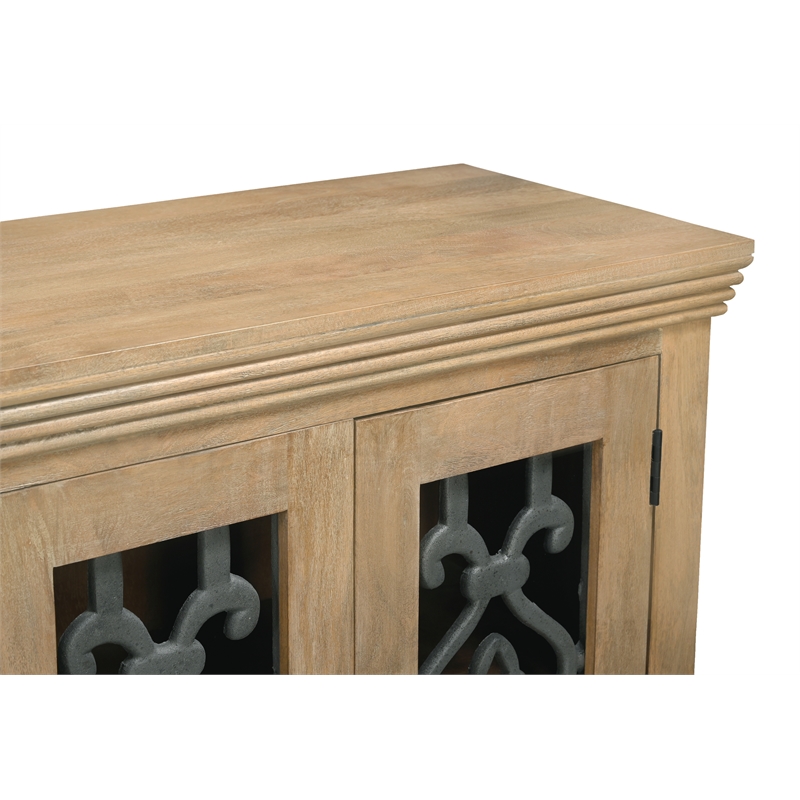 Hearst Sideboard 4-Drawer 4-Door in Traditional Natural Finish on Solid Wood