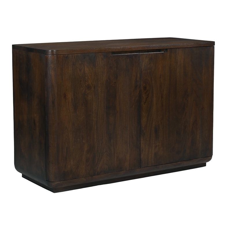 Bernard 2-Door Sideboard in Modern Barista Brown Finish on Acacia Solid Wood