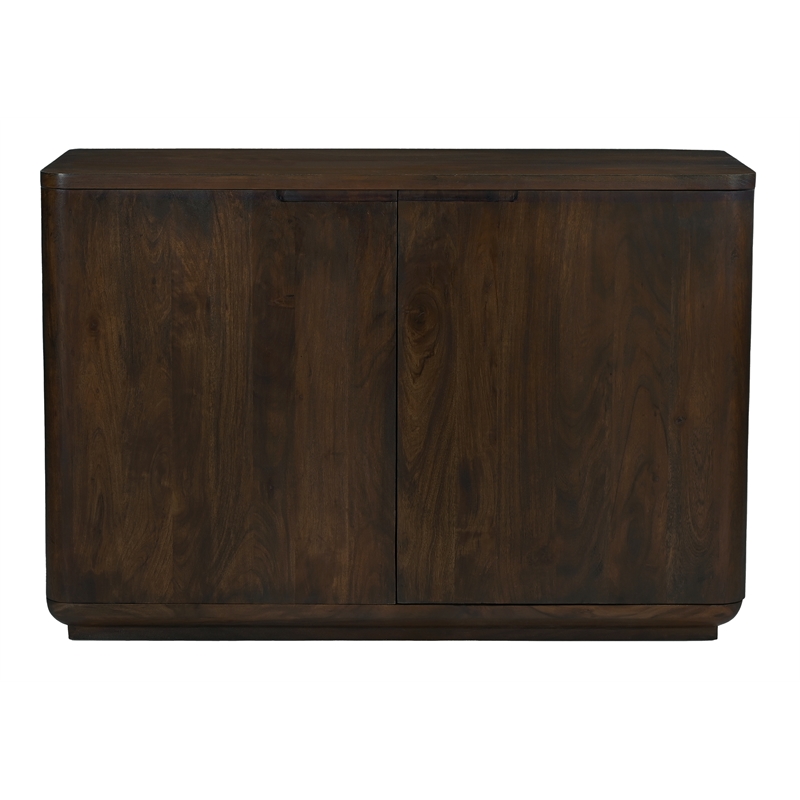 Bernard 2-Door Sideboard in Modern Barista Brown Finish on Acacia Solid Wood