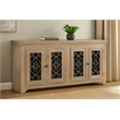Hearst 4-Drawer Sideboard in Traditional Natural Finish on Solid Wood