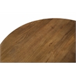 Flagstaff Round Cocktail Table 2-Drawer in Modern Spice Tan Finish on Solid Wood