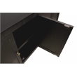 Magma 4-Door Sideboard in Modern Distressed Black Finish on Solid Wood