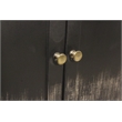 Magma 4-Door Sideboard in Modern Distressed Black Finish on Solid Wood