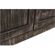 Magma 4-Door Sideboard in Modern Distressed Black Finish on Solid Wood