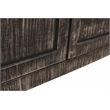 Magma 2-Door Sideboard in Modern Distressed Black Finish on Solid Wood