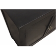 Magma 2-Door Sideboard in Modern Distressed Black Finish on Solid Wood
