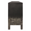 Magma 2-Door Sideboard in Modern Distressed Black Finish on Solid Wood