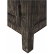 Magma 2-Door Sideboard in Modern Distressed Black Finish on Solid Wood
