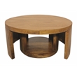 Molly Cocktail Table 2-Piece Set in a Modern Royal Walnut on Solid Wood