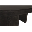 Molly Cocktail Table 2-Piece Set in a Modern Natural Black on Solid Wood
