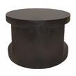 Molly Cocktail Table 2-Piece Set in a Modern Natural Black on Solid Wood