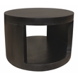 Molly Cocktail Table 2-Piece Set in a Modern Natural Black on Solid Wood