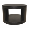 Molly Cocktail Table 2-Piece Set in a Modern Natural Black on Solid Wood