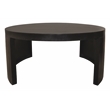 Molly Cocktail Table 2-Piece Set in a Modern Natural Black on Solid Wood