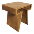 Tyson Nesting End Table 2-Piece Set in Modern Royal Walnut Finish on Solid Wood