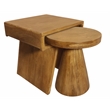 Tyson Nesting End Table 2-Piece Set in Modern Royal Walnut Finish on Solid Wood