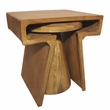 Tyson Nesting End Table 2-Piece Set in Modern Royal Walnut Finish on Solid Wood