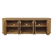 Astrid 6-Door Sideboard in a Mid-Century Natural Finish on Oak Solid Wood