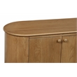 Astrid 6-Door Sideboard in a Mid-Century Natural Finish on Oak Solid Wood