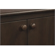 Astrid 6-Door Sideboard in a Mid-Century Barista Brown Finish on Oak Solid Wood