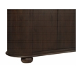 Astrid 6-Door Sideboard in a Mid-Century Barista Brown Finish on Oak Solid Wood