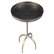 Jasper Side Table in Modern Brass Plated Finish on Iron