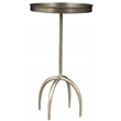 Jasper Side Table in Modern Brass Plated Finish on Iron