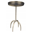 Jasper Side Table in Modern Brass Plated Finish on Iron
