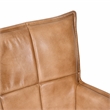 Gabriel  Swivel Counter Stool in Mid-Century Caramel Finish on Genuine Leather