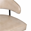 Barrett Counter Stool in Mid-Century Stone Finish on Authentic Leather