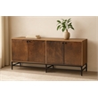 Balthazar Sideboard with Contemporary Multi-colored Dark Copper Tone Iron Doors