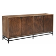Balthazar Sideboard with Contemporary Multi-colored Dark Copper Tone Iron Doors