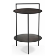 Benji Iron Side Table in Contemporary Dark Copper Patina