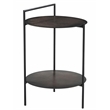 Benji Iron Side Table in Contemporary Dark Copper Patina