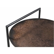 Benji Iron Side Table in Contemporary Dark Copper Patina