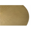 Galahad Iron Side Table in Modern Black and Textured Brass Finish