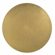 Galahad Iron Side Table in Modern Black and Textured Brass Finish