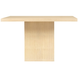 Sampson 60&quot Dining Table in Contemporary Aged Natural Finish on Solid Wood