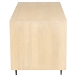 Sampson Desk with Drawers  in Contemporary Aged Natural Finish on Solid Wood