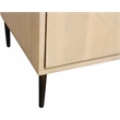 Ren 2-Drawer Nightstand in Contemporary Aged Natural Finish on Solid Wood