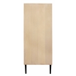 Ren 4-Drawer Chest in Contemporary Aged Natural Finish on Solid Wood
