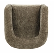 Tess Accent Chair in Modern Garden Green Ribbed Linen on Solid Wood