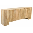 Goliath 4-Door Sideboard in Modern Natural Finish on Mango Solid Wood