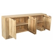 Goliath 4-Door Sideboard in Modern Natural Finish on Mango Solid Wood